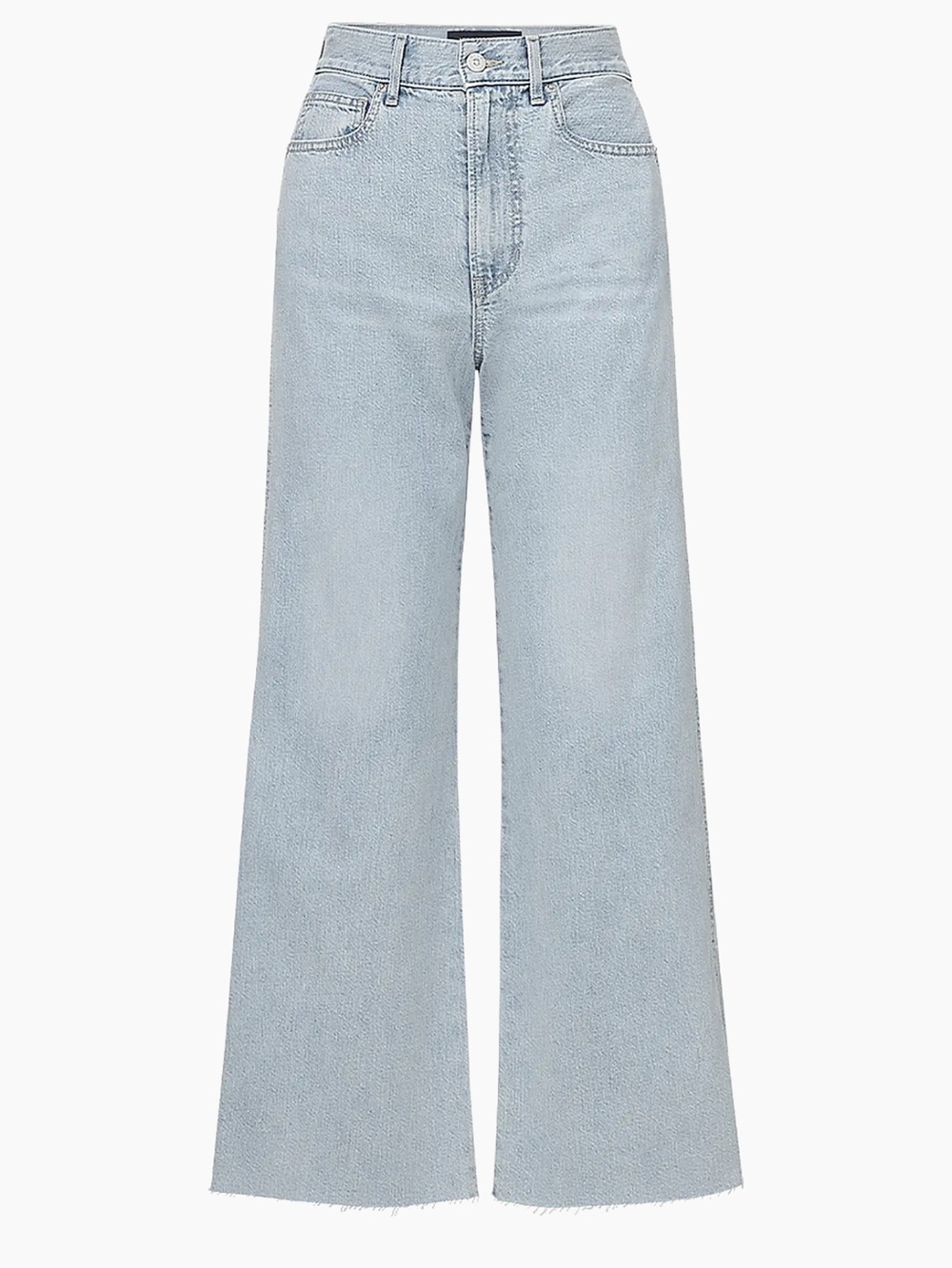 NWT Veronica Beard Taylor High Rise Wide Leg Crop Jeans Pale Stone Blue 30 - Picture 5 of 9